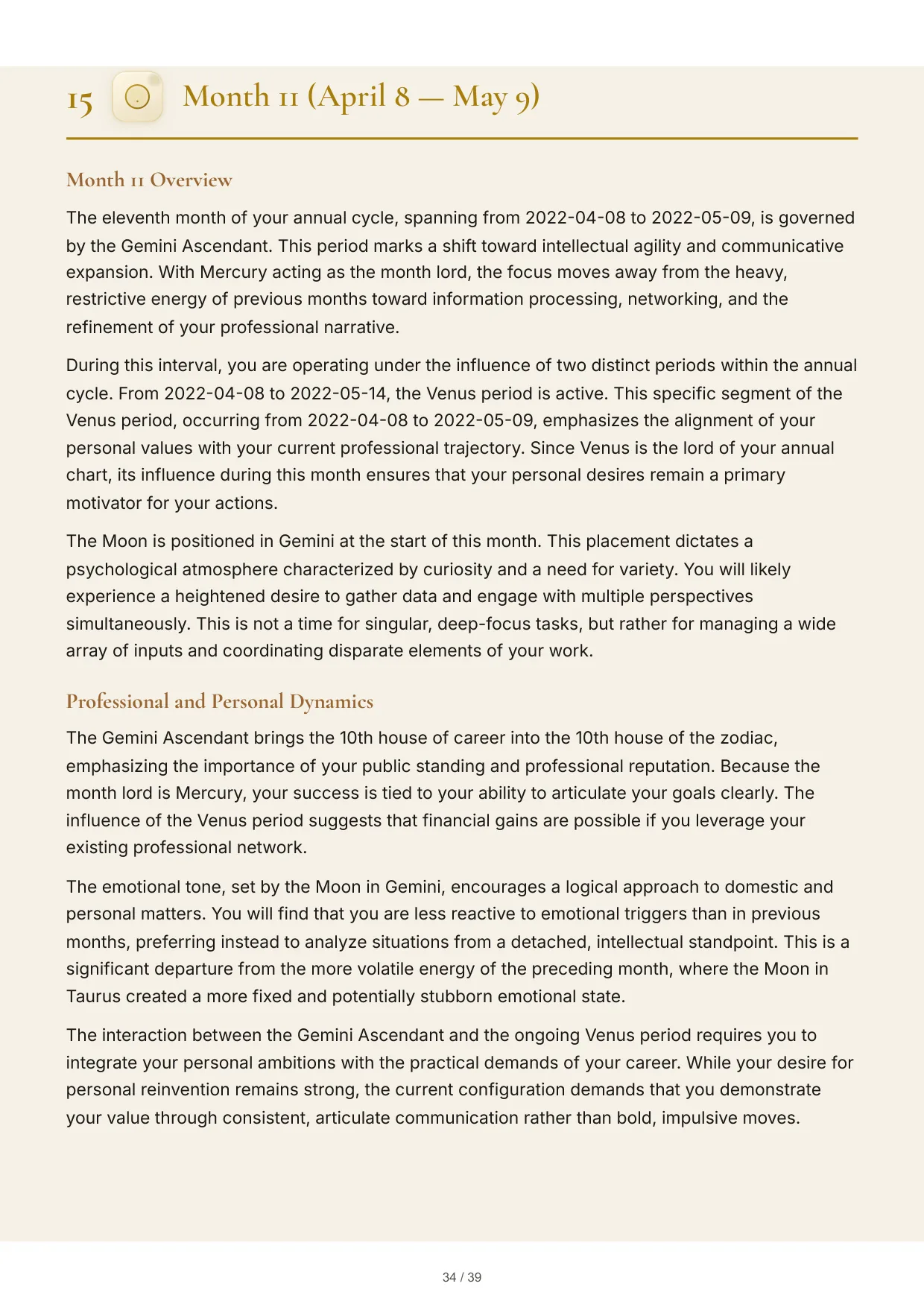Annual forecast page 1